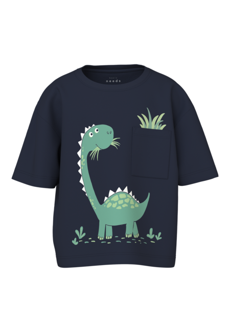 Mini T-Shirt VILIAN Navy Blazer Dino Grass Relaxed Fit