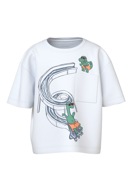 Mini T - shirt VILIAN Bright White Pool Relaxed Fit