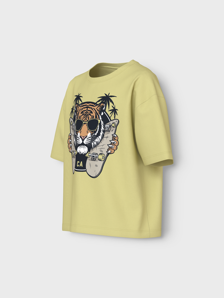 Kinder T-Shirt VICTOR Chardonnay Tiger Relaxed Fit