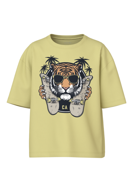 Kinder T-Shirt VICTOR Chardonnay Tiger Relaxed Fit