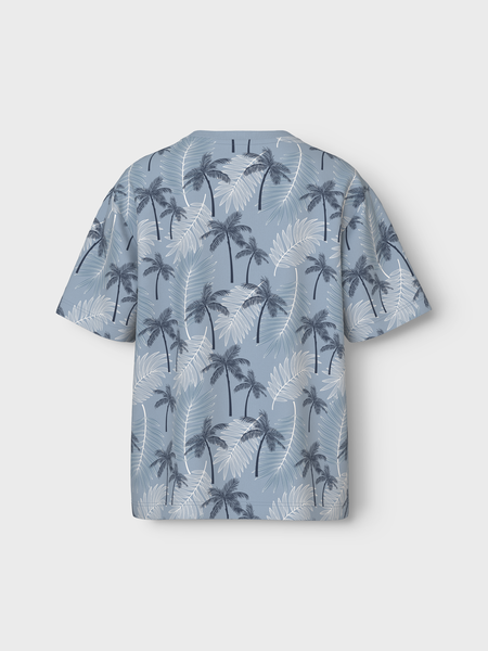 Kids T - shirt VALTHER Celestial Blue Palms Regular Fit