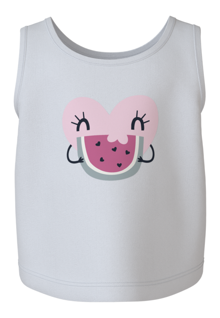 Mini tanktop VIGEA Bright White Hearts Regular Fit