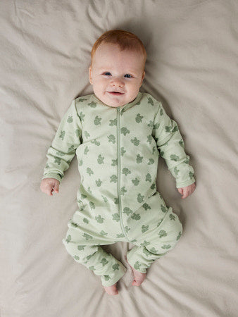Baby pyjama 2P ZIP FF SEA ELEPHANT Sea Foam