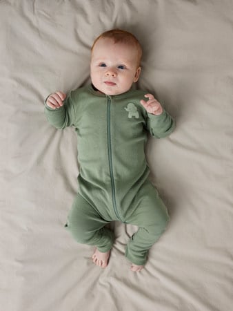 Baby pyjama 2P ZIP FF SEA ELEPHANT Sea Foam