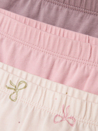 Mini boxer TIGHTS 3P BARELY PINK BOW Barely Pink