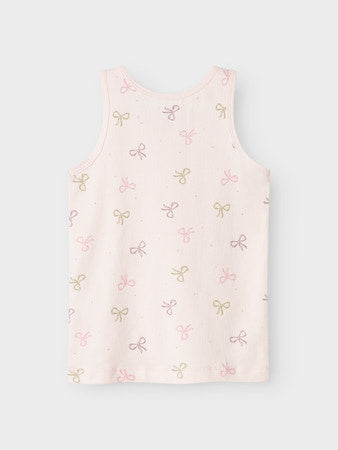 Mini ondergoed TANK TOP 2P BARELY PINK BOW Barely Pink