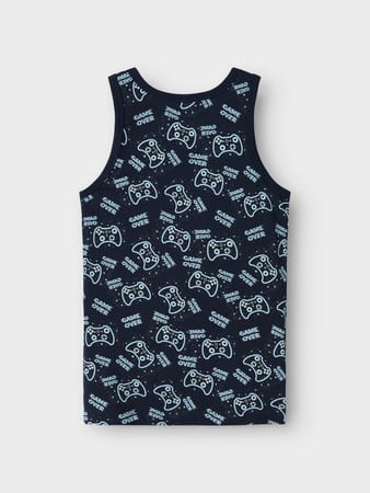 Kids ondergoed TANK TOP 2P SAPPHIRE GAME Dark Sapphire