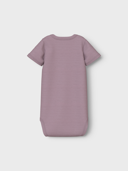 Baby romper BODY 3P SS BARELY PINK BOW Barely Pink