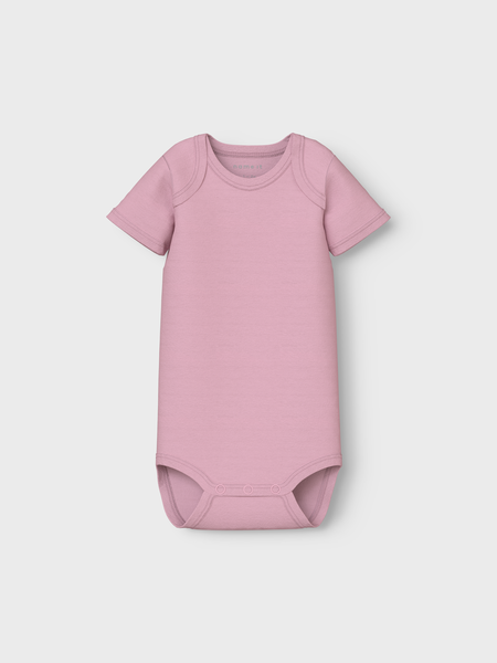 Baby romper BODY 3P SS BARELY PINK BOW Barely Pink