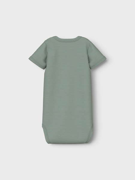 Baby romper BODY 3P SS SEA FOAM ELEPHANT Sea Foam