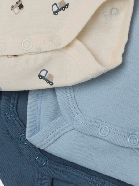 Baby-Strampler BODY 3P SS JET STREAM TRAKTOR Jet Stream