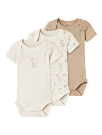 Baby romper 3P SS JET STREAM GIRAFFE Jet Stream