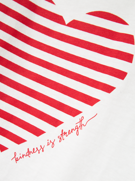 Mini T-Shirt FESKO Bright White Chinese Red Regular Fit