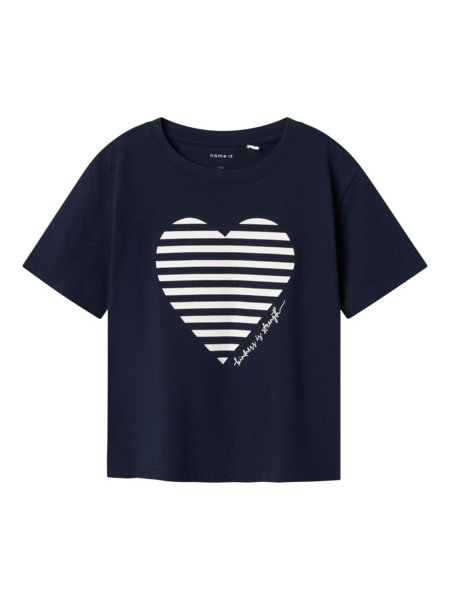 Mini T-Shirt FESKO Navy Blazer Bright White Regular Fit