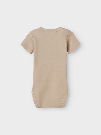 Baby romper 3P SS SOLID RIB China Blue