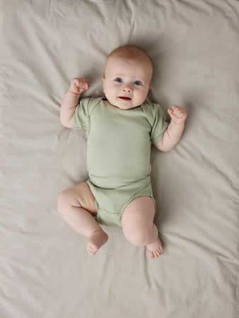 Baby romper 3P SS SOLID RIB Winsome Orchid