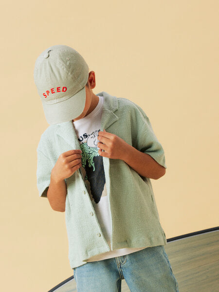 Kids blouse HIVAJ Aqua Gray Regular Fit