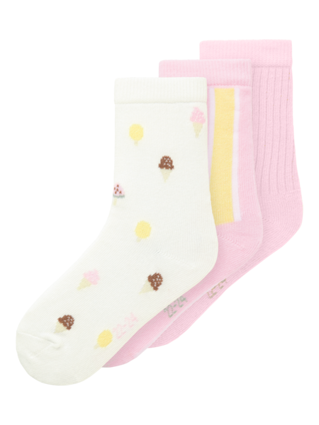 Mini sokken JULO 3P Bright White 2x Ballerina