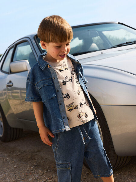 Mini T - shirt HELSA Peyote Regular Fit