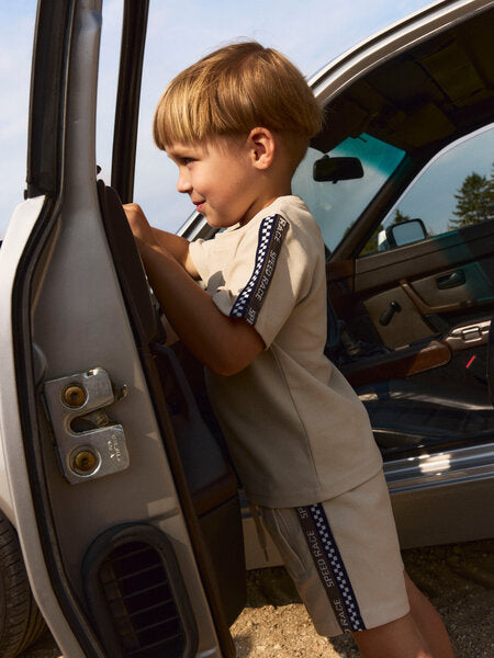 Mini short HALFDAN Peyote Regular Fit