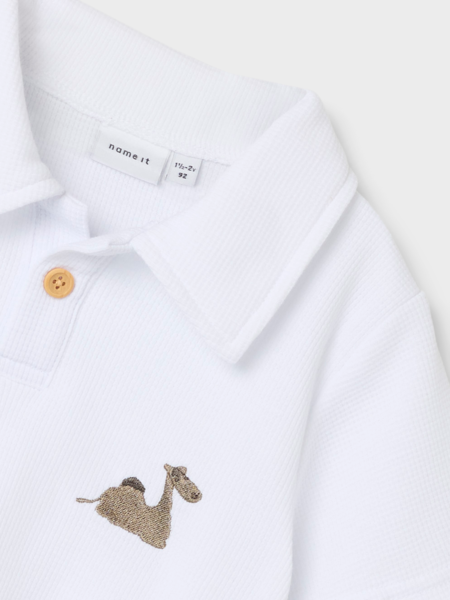 Mini polo JANUS Bright White Regular Fit