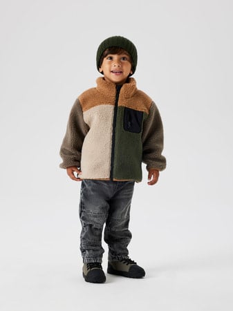 Mini winterjas MONICO TEDDY Brown