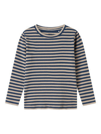 Mini Langarmshirt RANDY Dunkel Denim Slim Fit