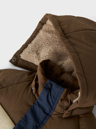 Mini Winterjacke MELBOURNE PUFFER BLOCK Blau