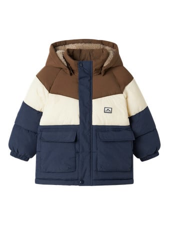 Mini winterjas MELBOURNE PUFFER BLOCK Blue