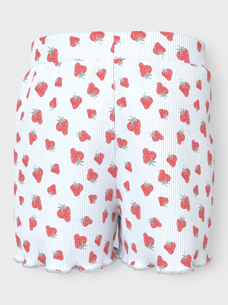 Mini-Shorts VEMMA Bright White Strawberry Regular Fit