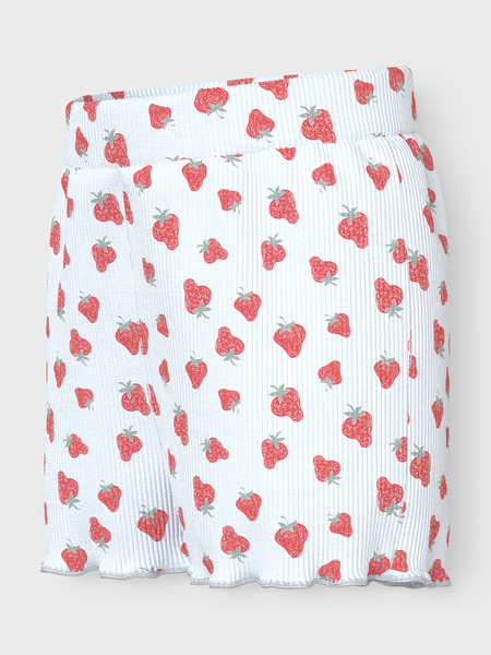 Mini short VEMMA Bright White Strawberry Regular Fit
