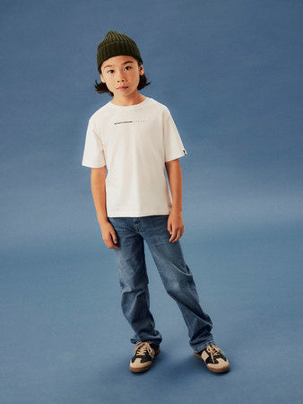Kids spijkerbroek RYAN Dark Blue Denim Straight Fit