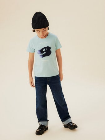 Kids spijkerbroek RYAN Dark Grey Denim Straight Fit