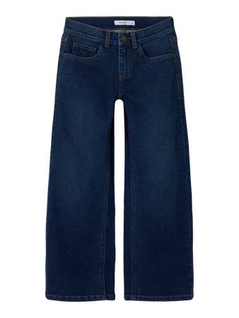 Kids spijkerbroek ROSE Dark Blue Denim Wide Leg Fit