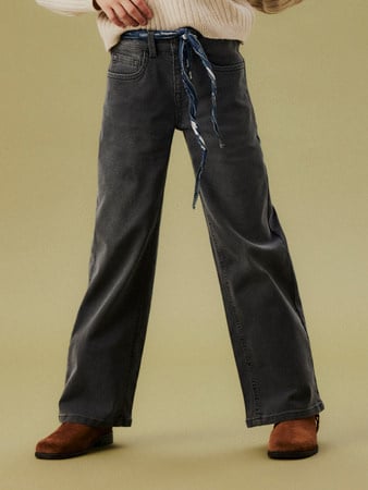 Kids spijkerbroek ROSE Dark Grey Denim Wide Leg Fit