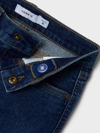 Mini spijkerbroek ROSE WIDE Dark Blue Denim Wide Leg Fit