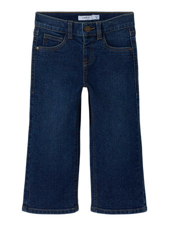 Mini spijkerbroek ROSE WIDE Dark Blue Denim Wide Leg Fit