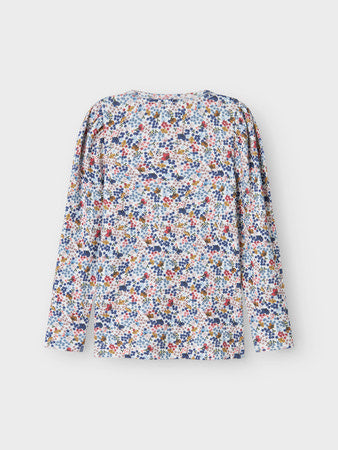 Mini Langarmshirt KYLA Weiß Slim Fit