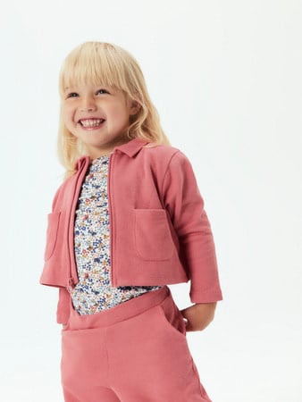 Mini Langarmshirt KYLA Weiß Slim Fit