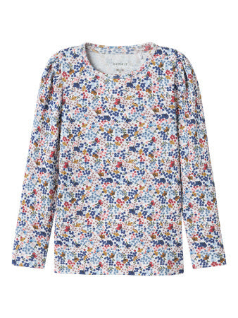 Mini Langarmshirt KYLA Weiß Slim Fit