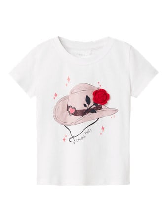 Mini T - shirt KITTY White Regular Fit