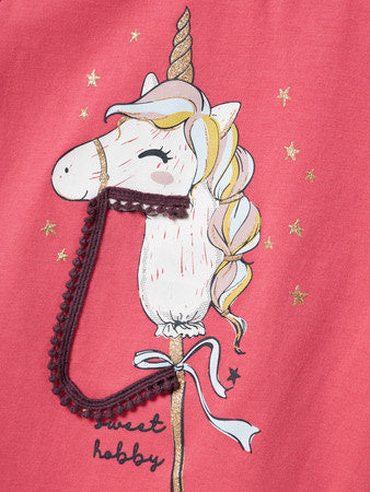 Mini T - shirt KITTY Pink Regular Fit