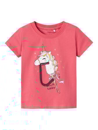 Mini T - shirt KITTY Pink Regular Fit