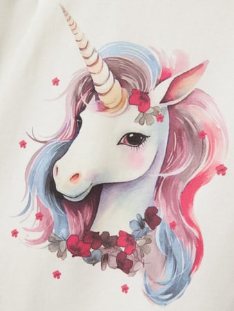 Mini Langarmshirt KRULLE Weiß Standard Passform