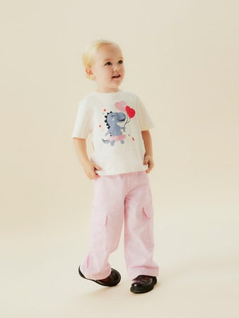 Mini T - shirt KATINKA Coconut Milk Regular Fit