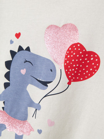 Mini T - shirt KATINKA Coconut Milk Regular Fit