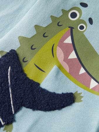 Mini longsleeve KINGSTON Sterling Blue Regular Fit