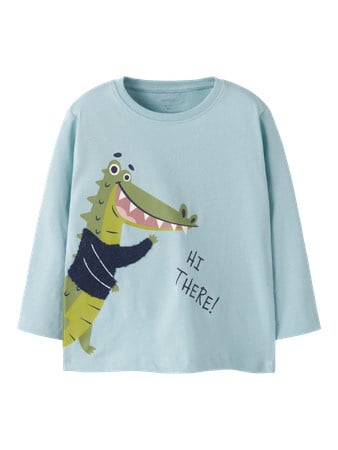 Mini longsleeve KINGSTON Sterling Blue Regular Fit