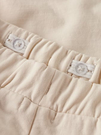 Kids broek NORIANA Parchment Wide Leg Fit