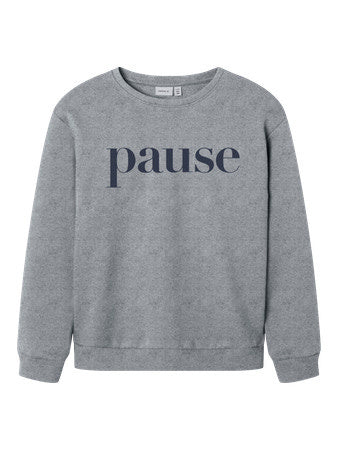 Kinderpullover NELLO Grau Melange Regular Fit